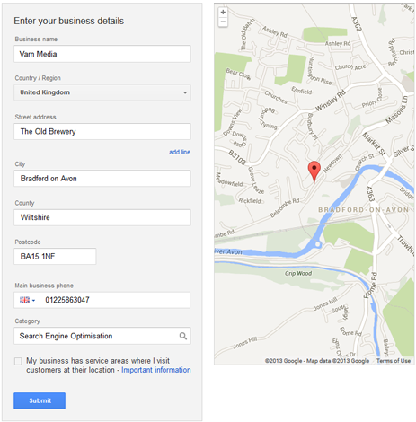 google maps SEO