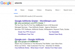 Google AdWords green label