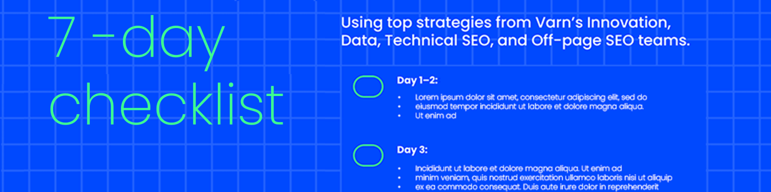 7 day checklist banner