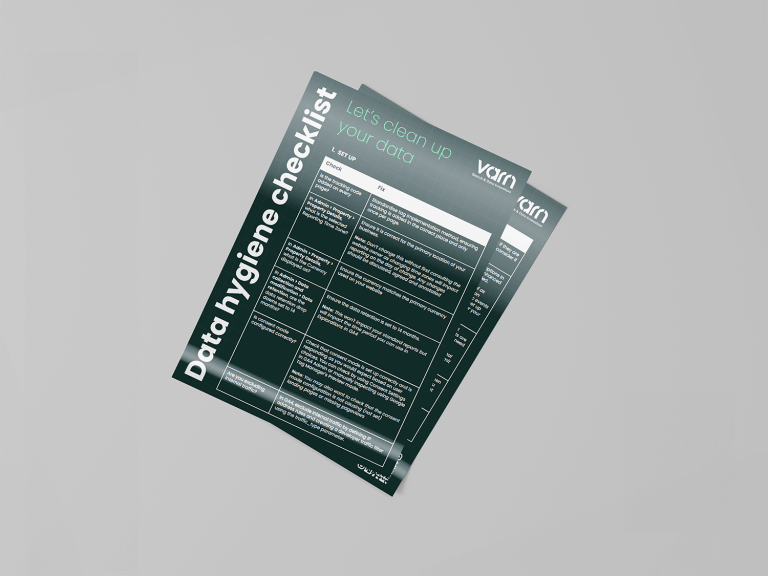 Varn data hygiene checklist